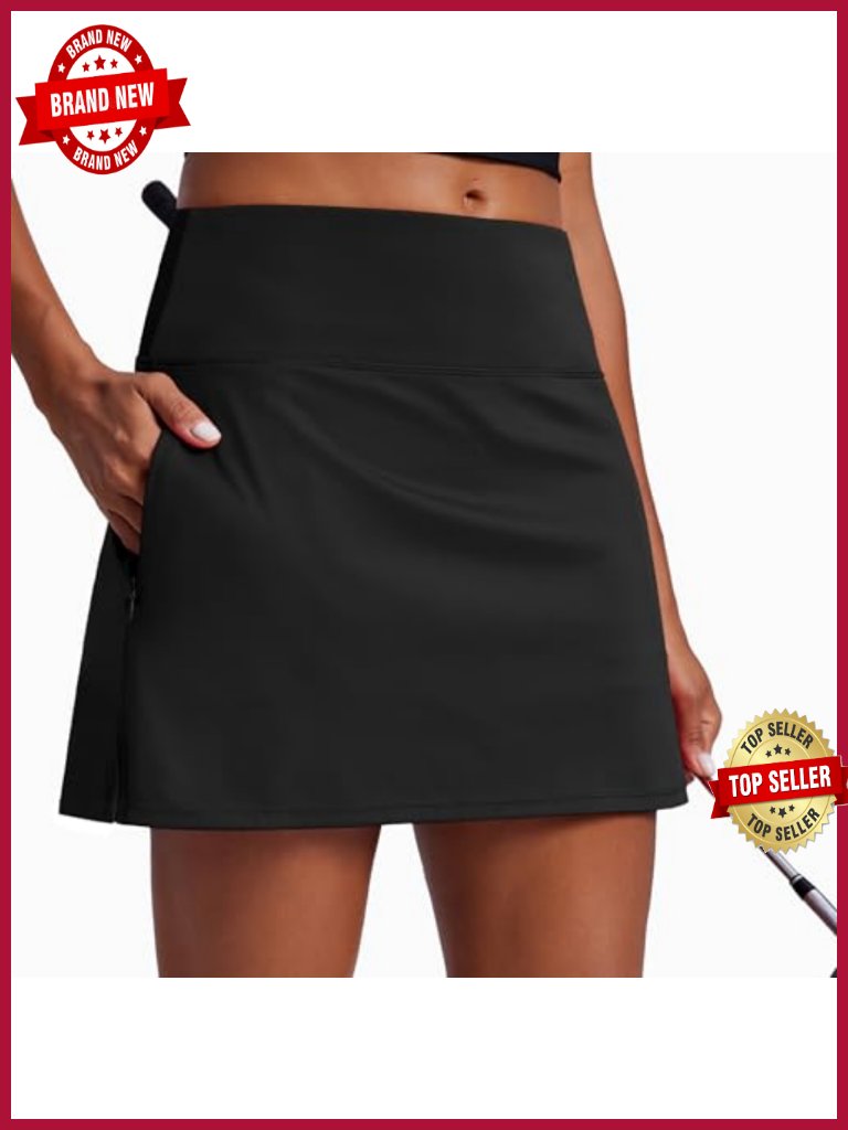 High Waisted Golf Skort With Pockets Quick Dry Athletic Skort Shorts